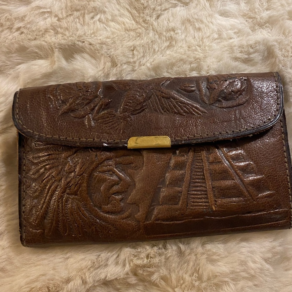 Vintage‎ TALABARTERIA ALEX hand tooled leather wallet